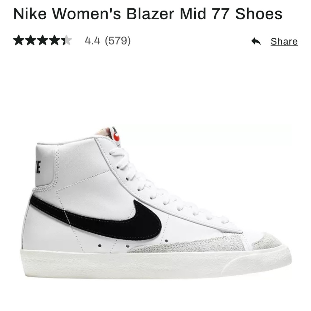 Nike Women's Blazer Mid 77 Shoes Size 9,